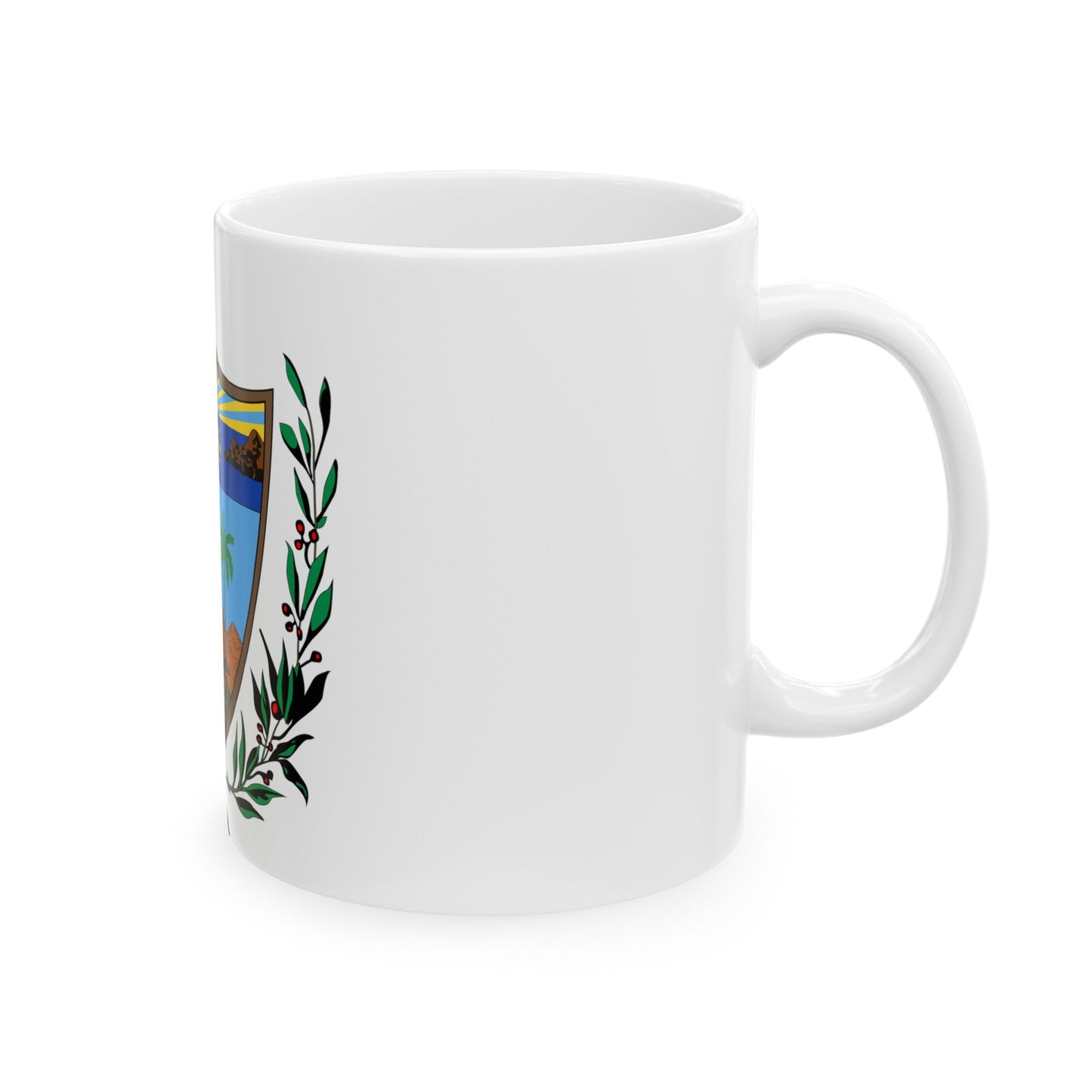 Coat of arms of Cuba - White Coffee Mug-The Sticker Space