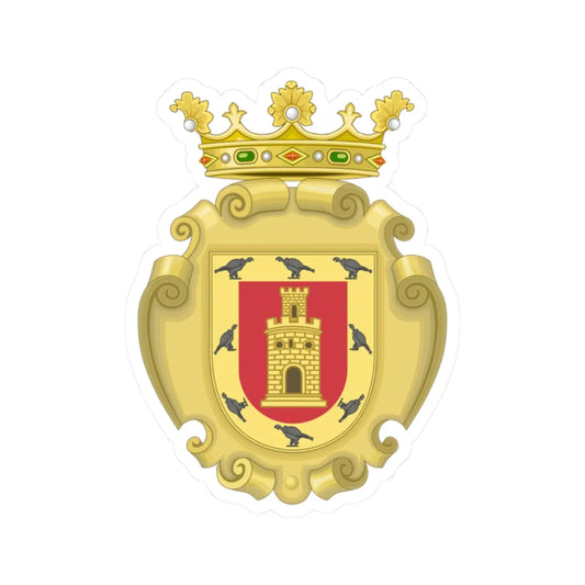 Coat of Arms of Cusco Colonial (Peru) (Coat of Arms) STICKER Vinyl Kiss-Cut Decal 2 Inch White - The Sticker Space