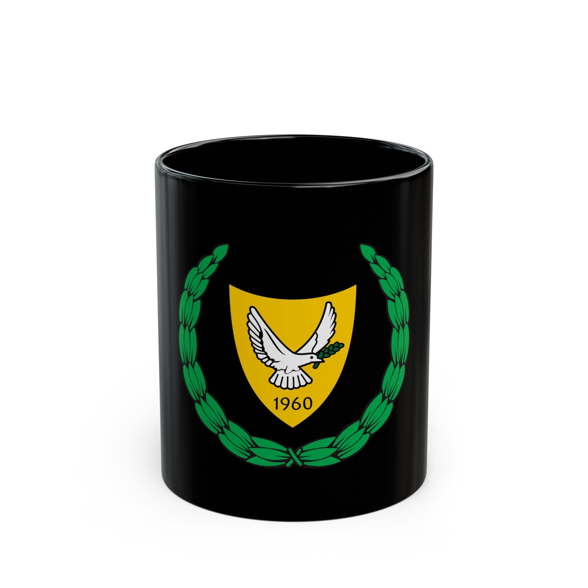 Coat of arms of Cyprus 2 - Black Coffee Mug-11oz-The Sticker Space