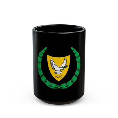 Coat of arms of Cyprus 2 - Black Coffee Mug-15oz-The Sticker Space