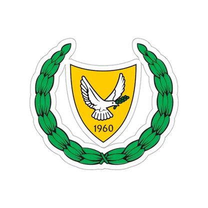 Coat of arms of Cyprus 2 STICKER Vinyl Die-Cut Decal 2 Inch - The Sticker Space