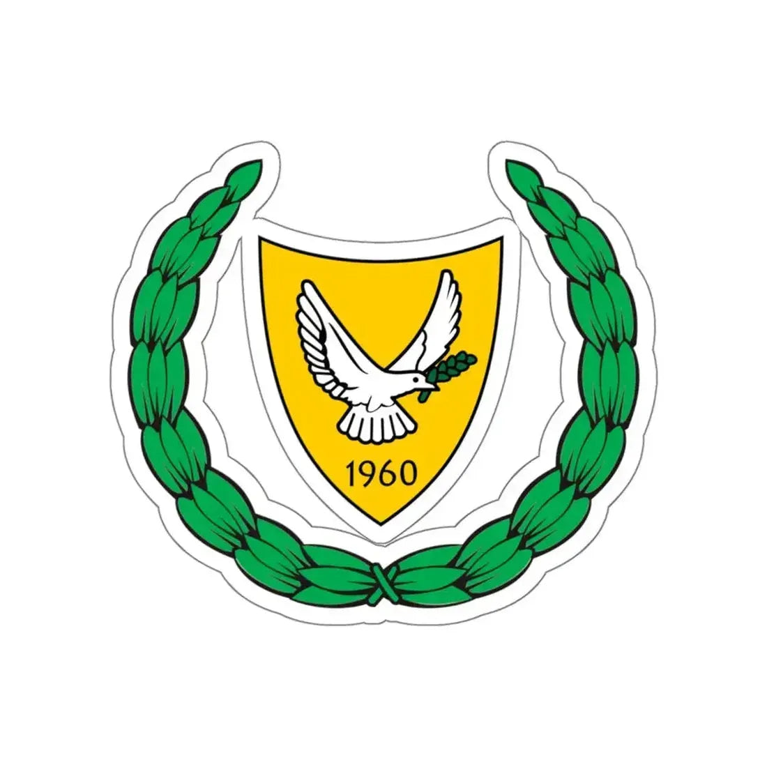 Coat of arms of Cyprus 2 STICKER Vinyl Die-Cut Decal - The Sticker Space