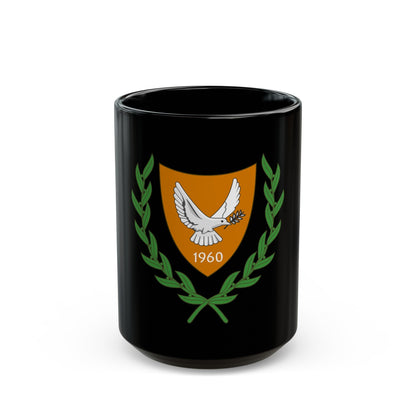 Coat of arms of Cyprus (2006) - Black Coffee Mug-15oz-The Sticker Space