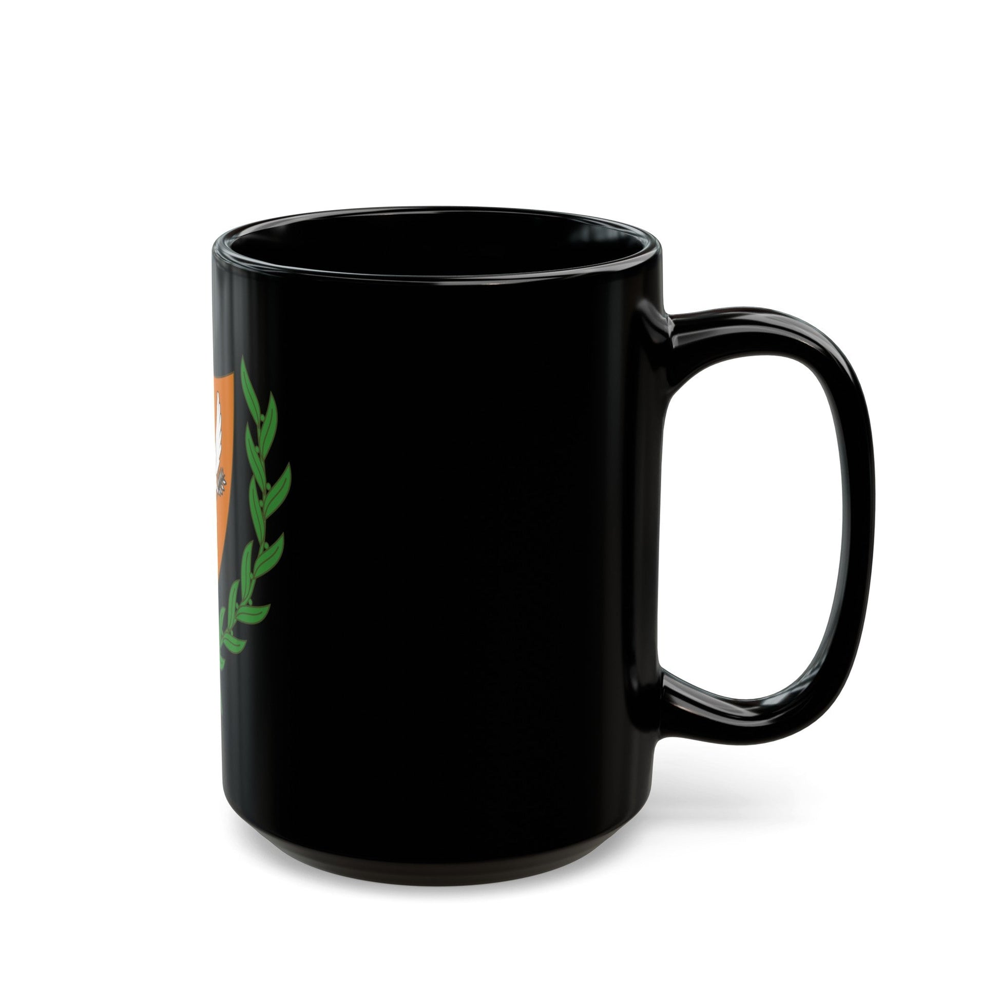 Coat of arms of Cyprus (2006) - Black Coffee Mug-The Sticker Space