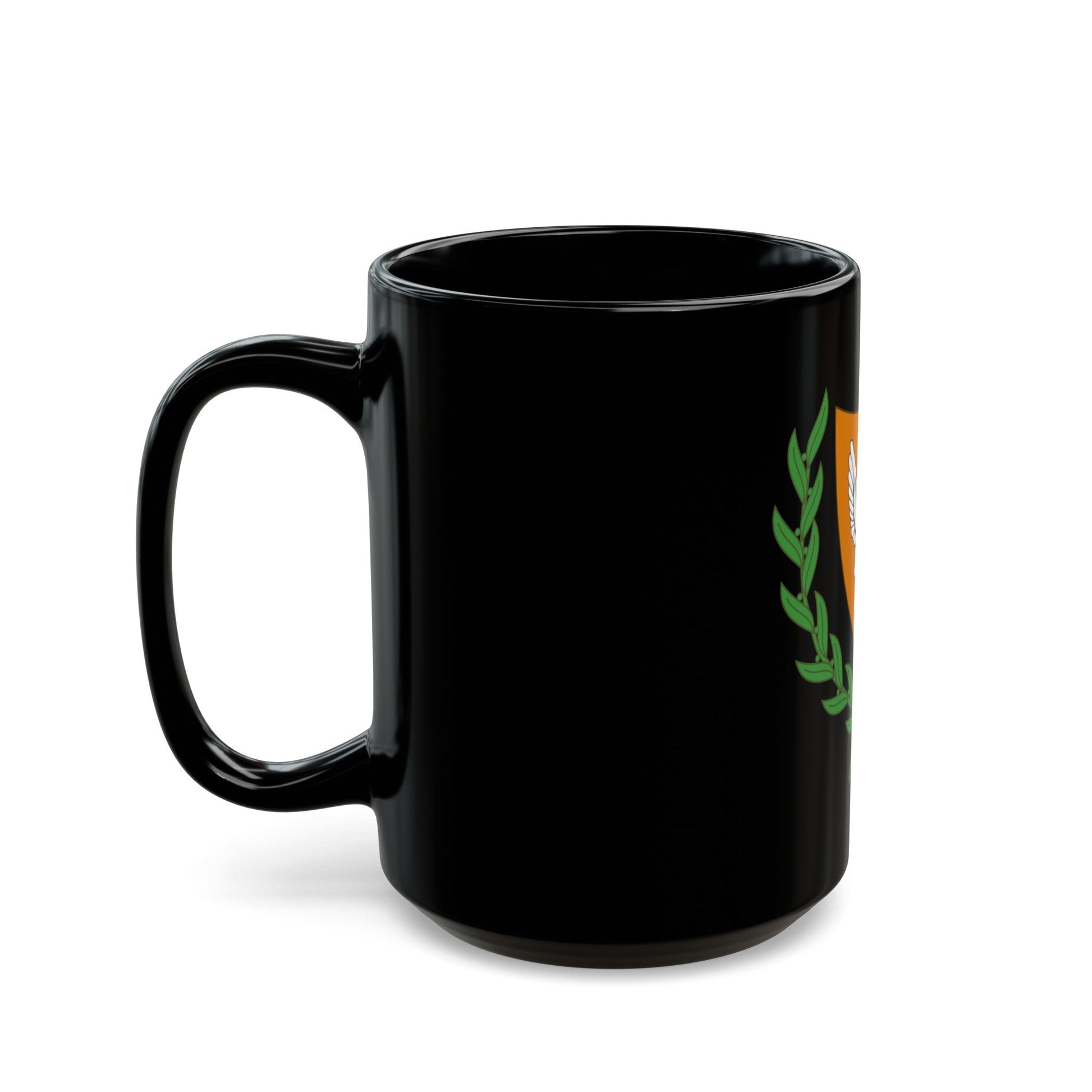 Coat of arms of Cyprus (2006) - Black Coffee Mug-The Sticker Space