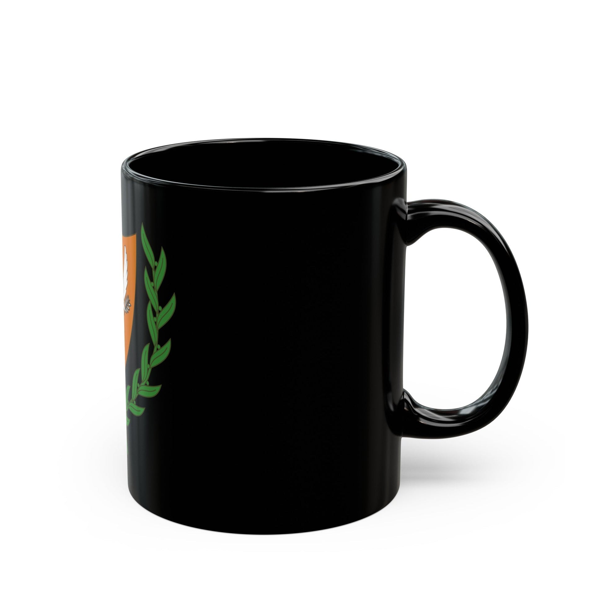 Coat of arms of Cyprus (2006) - Black Coffee Mug-The Sticker Space