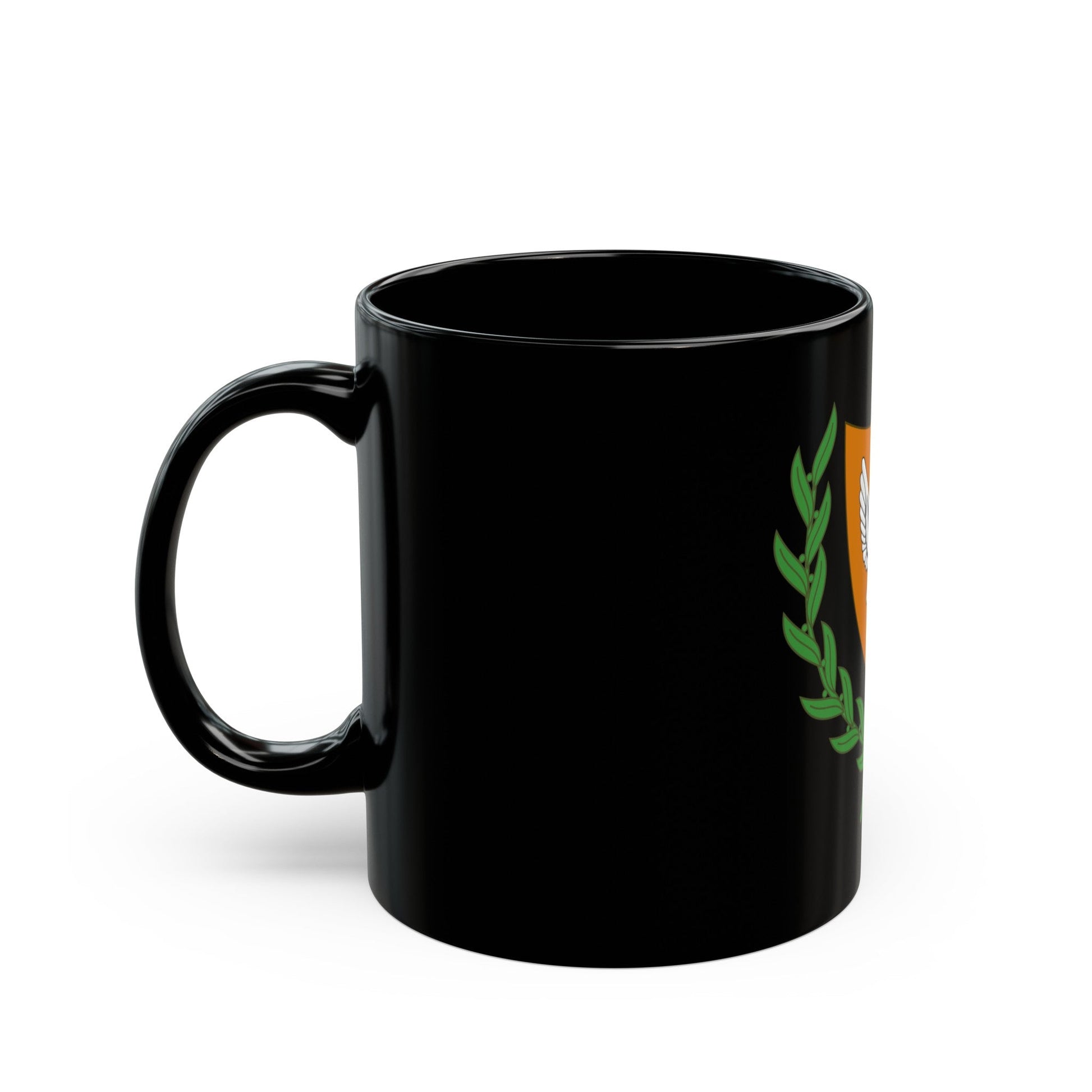 Coat of arms of Cyprus (2006) - Black Coffee Mug-The Sticker Space