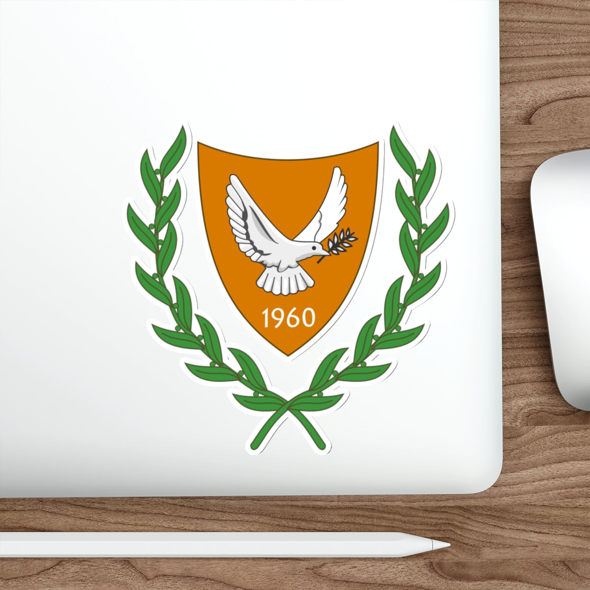 Coat of arms of Cyprus (2006) STICKER Vinyl Die-Cut Decal-The Sticker Space