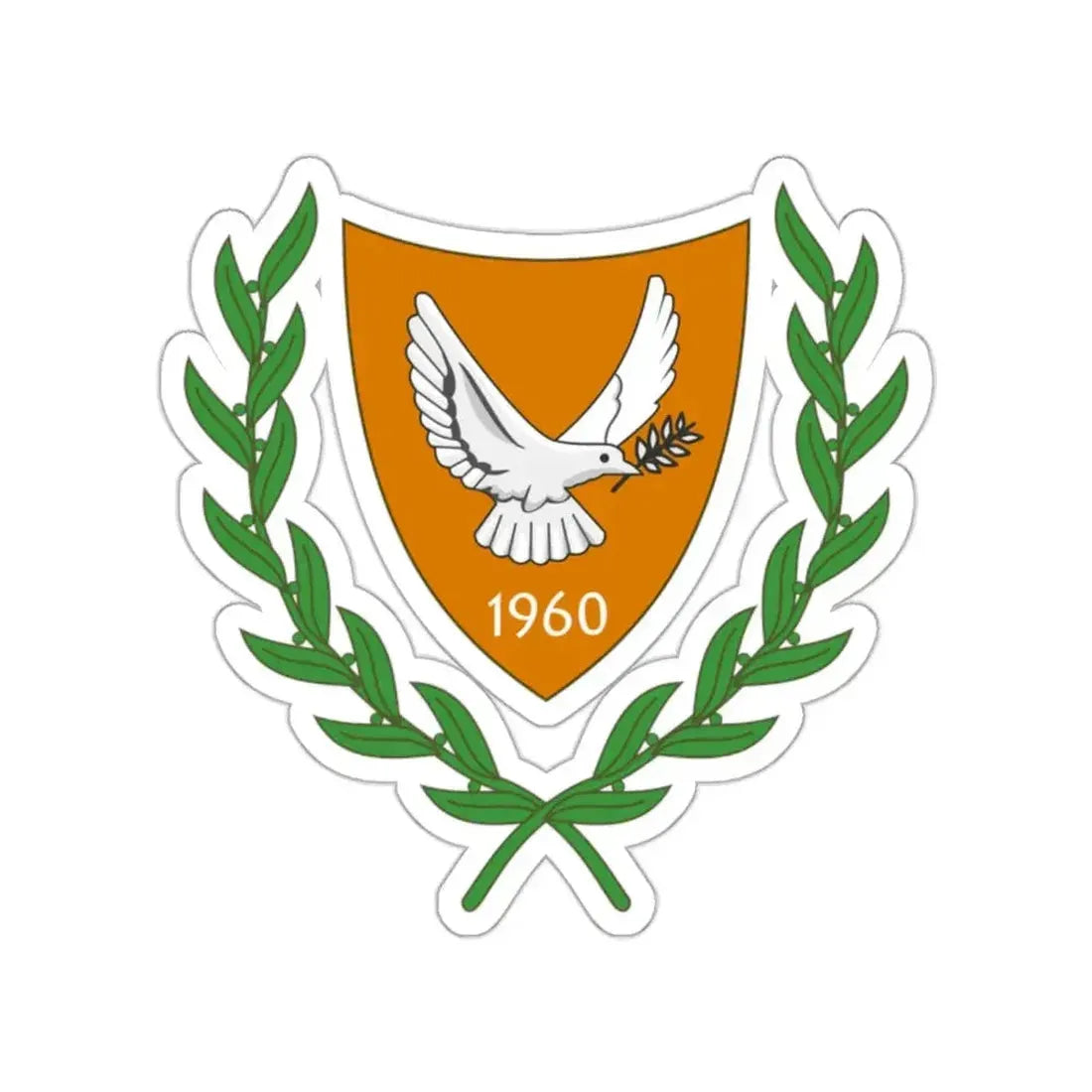Coat of arms of Cyprus (2006) STICKER Vinyl Die-Cut Decal - The Sticker Space