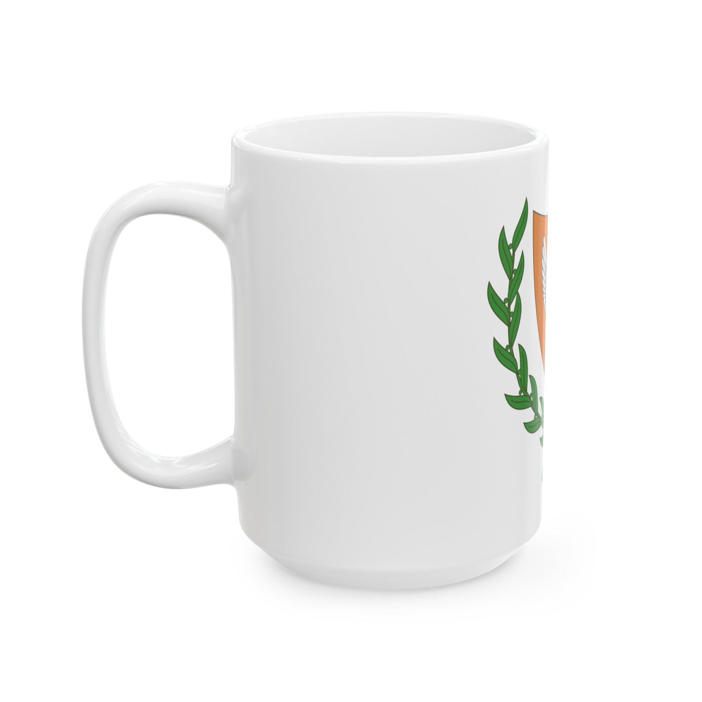 Coat of arms of Cyprus (2006) - White Coffee Mug-The Sticker Space