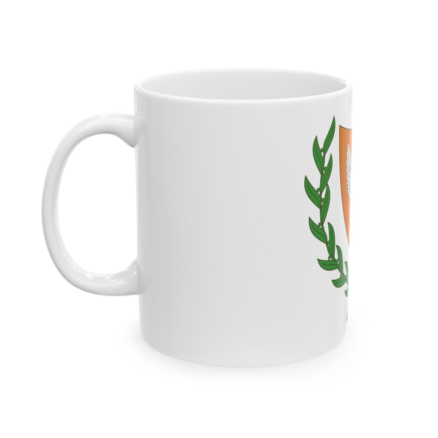 Coat of arms of Cyprus (2006) - White Coffee Mug-The Sticker Space