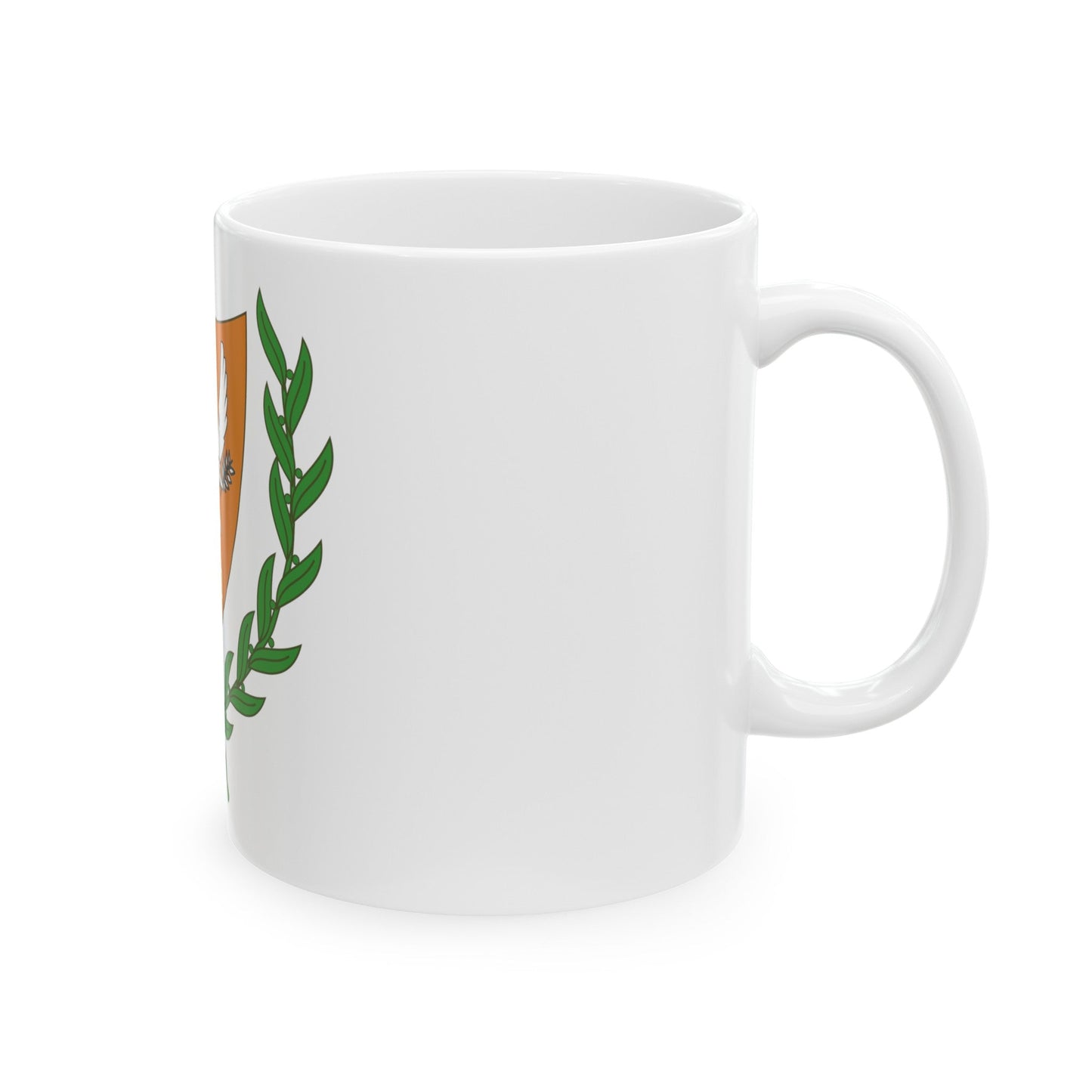 Coat of arms of Cyprus (2006) - White Coffee Mug-The Sticker Space