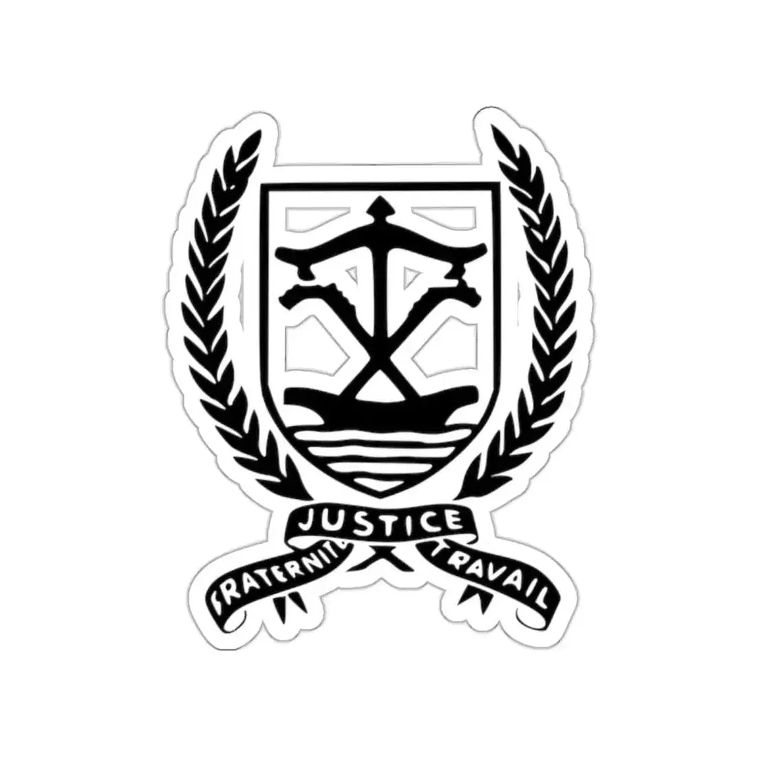 Coat of arms of Dahomey (1958–1964) STICKER Vinyl Die-Cut Decal 2 Inch - The Sticker Space