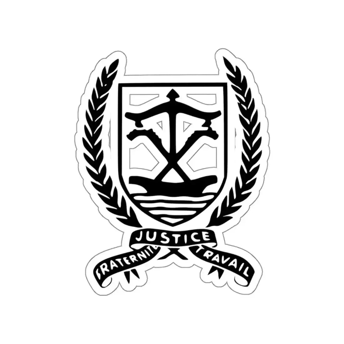 Coat of arms of Dahomey (1958–1964) STICKER Vinyl Die-Cut Decal 5 Inch - The Sticker Space