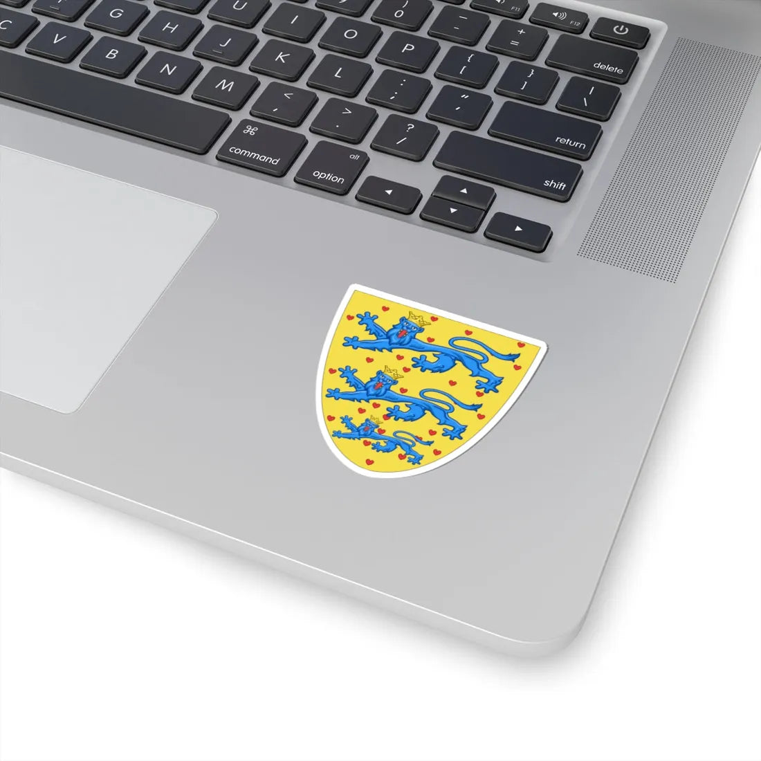 Coat of arms of Danish shield 14c (Denmark) (Coat of Arms) STICKER Vinyl Kiss-Cut Decal - The Sticker Space