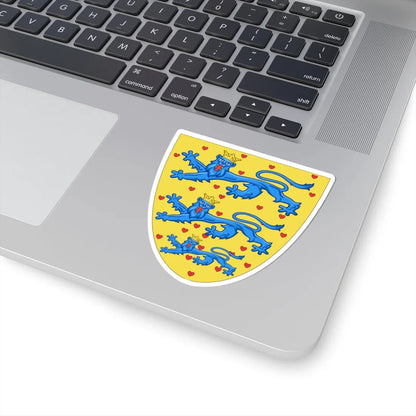 Coat of arms of Danish shield 14c (Denmark) (Coat of Arms) STICKER Vinyl Kiss-Cut Decal - The Sticker Space
