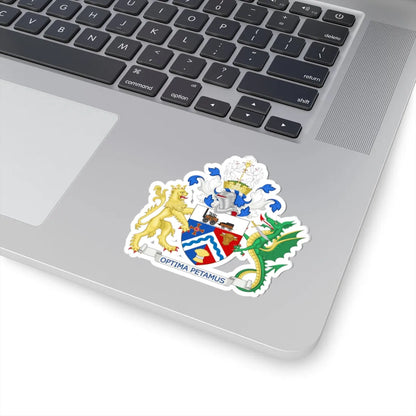 Coat of Arms of Darlington Borough Council (England) (Coat of Arms) STICKER Vinyl Kiss-Cut Decal - The Sticker Space