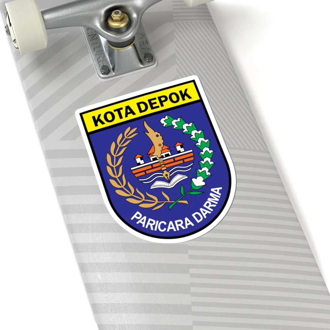 Coat of arms of Depok City (Indonesia) (Coat of Arms) STICKER Vinyl Kiss-Cut Decal - The Sticker Space