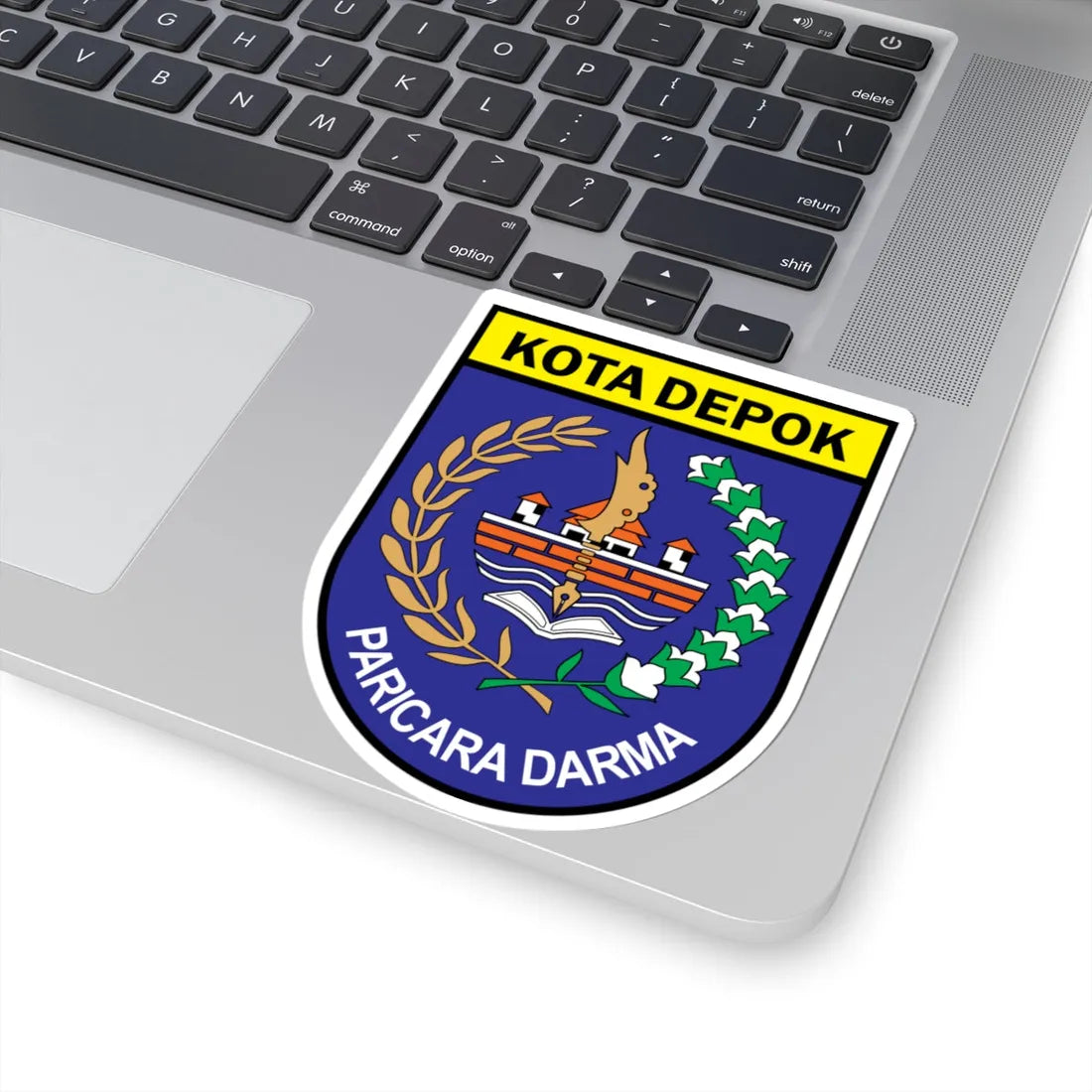 Coat of arms of Depok City (Indonesia) (Coat of Arms) STICKER Vinyl Kiss-Cut Decal - The Sticker Space