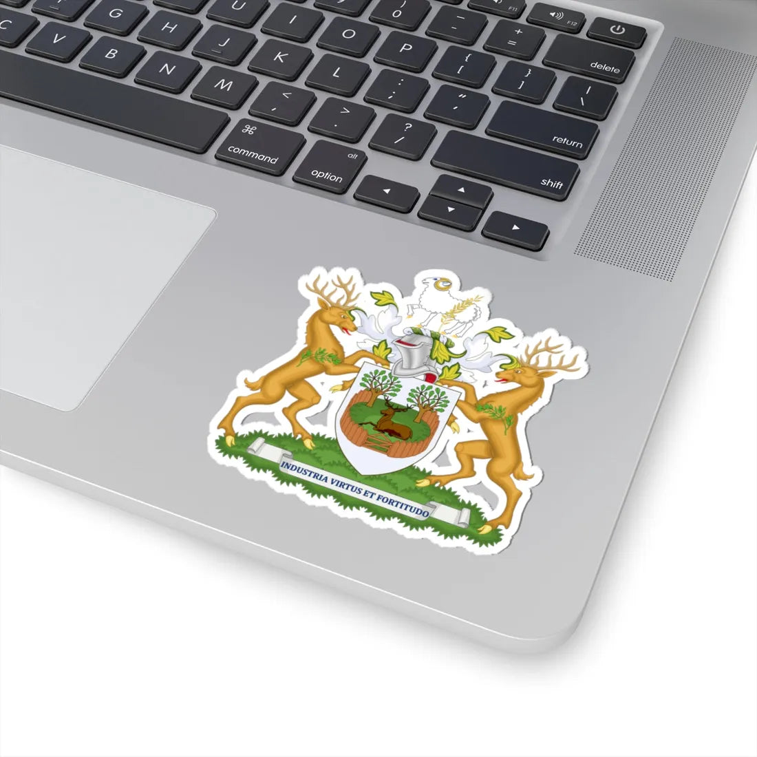 Coat of arms of Derby (England) (Coat of Arms) STICKER Vinyl Kiss-Cut Decal - The Sticker Space