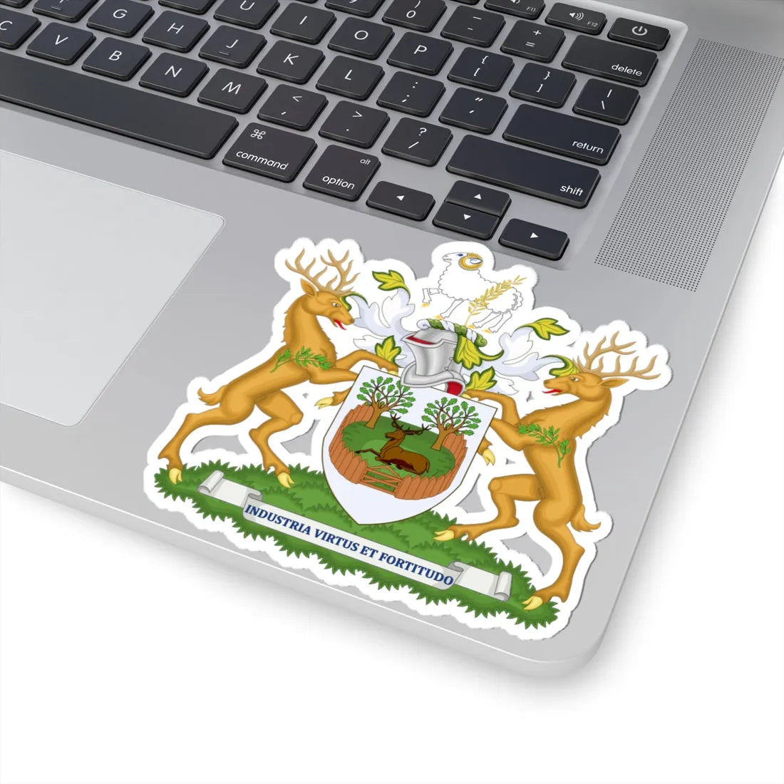 Coat of arms of Derby (England) (Coat of Arms) STICKER Vinyl Kiss-Cut Decal - The Sticker Space