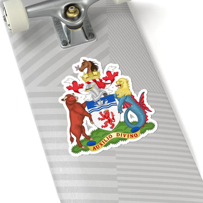 Coat of Arms of Devon County Council (England) (Coat of Arms) STICKER Vinyl Kiss-Cut Decal - The Sticker Space