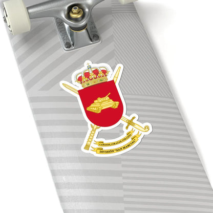 Coat of Arms of Division San Marcial (Spain) (Coat of Arms) STICKER Vinyl Kiss-Cut Decal - The Sticker Space