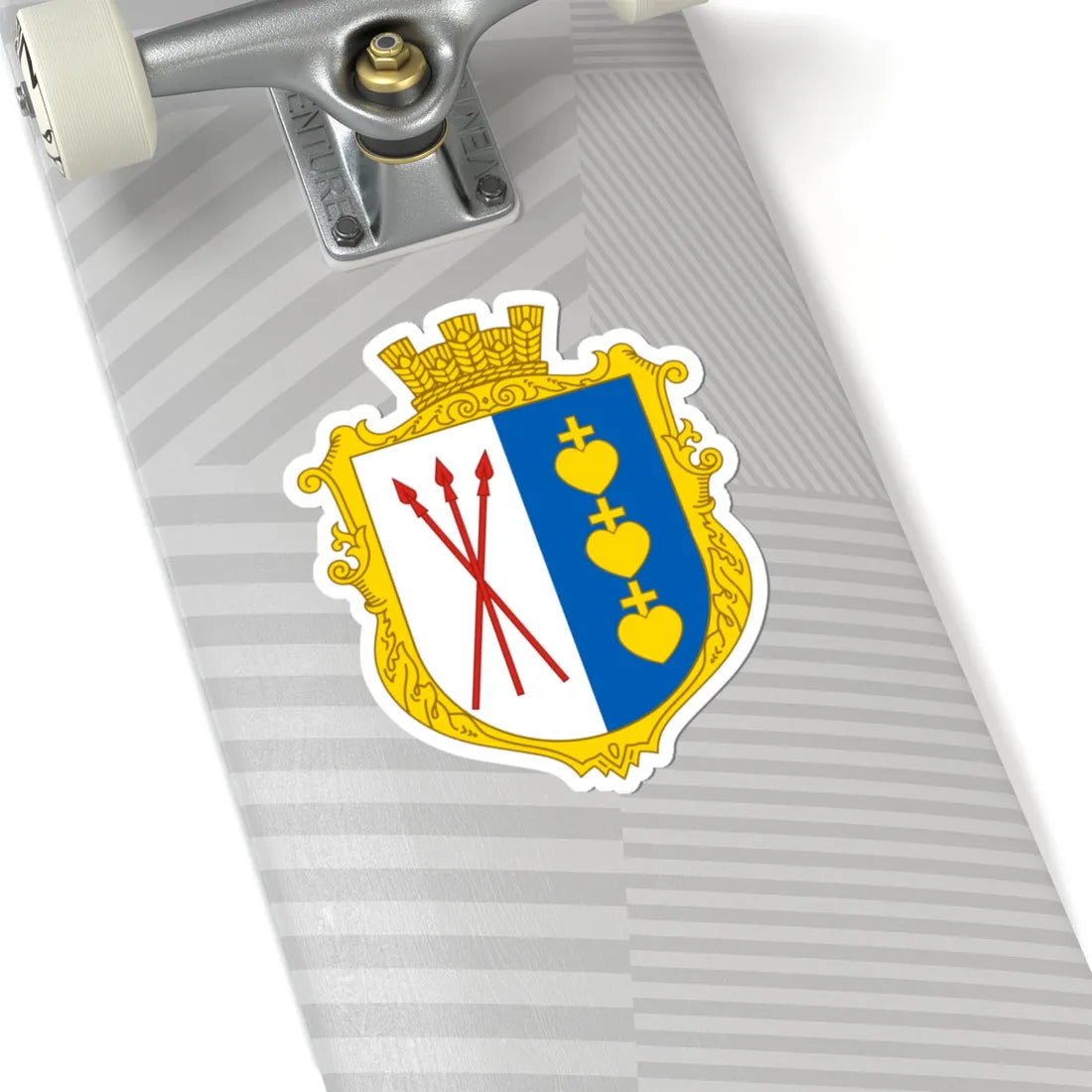 Coat of Arms of Dmytrovychi (Ukraine) (Coat of Arms) STICKER Vinyl Kiss-Cut Decal - The Sticker Space