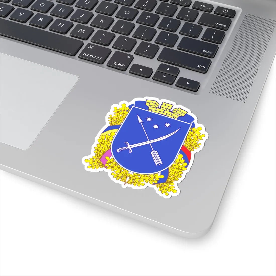 Coat of arms of Dnipro (Ukraine) (Coat of Arms) STICKER Vinyl Kiss-Cut Decal - The Sticker Space