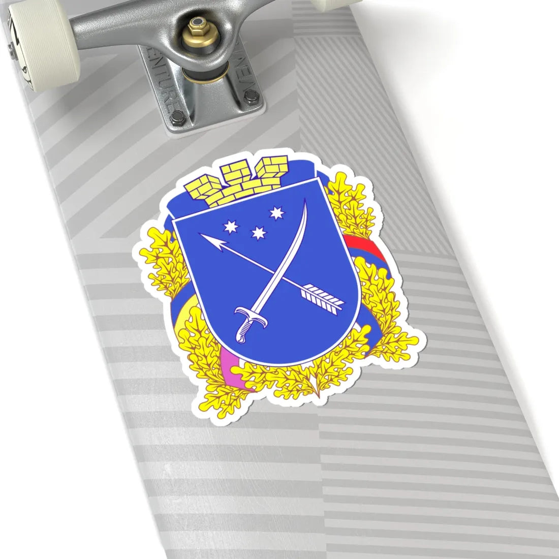 Coat of arms of Dnipro (Ukraine) (Coat of Arms) STICKER Vinyl Kiss-Cut Decal - The Sticker Space