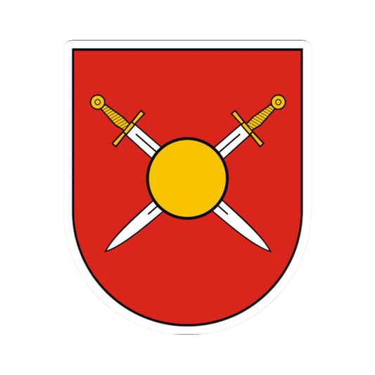 Coat of Arms of Dobromyl (Ukraine) (Coat of Arms) STICKER Vinyl Kiss-Cut Decal 2 Inch White - The Sticker Space