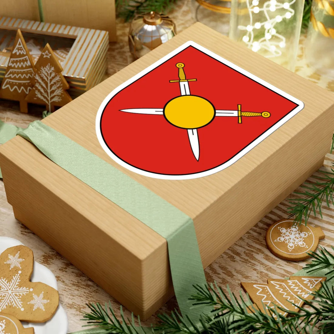 Coat of Arms of Dobromyl (Ukraine) (Coat of Arms) STICKER Vinyl Kiss-Cut Decal - The Sticker Space