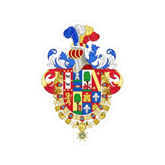 Coat of Arms of Doctor Cortezo (Spain) (Coat of Arms) STICKER Vinyl Kiss-Cut Decal 2 Inch White - The Sticker Space
