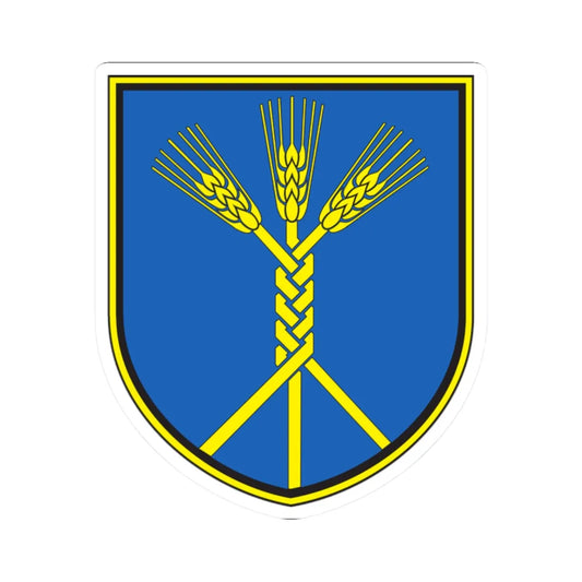 Coat of arms of Domžale (Slovenia) (Coat of Arms) STICKER Vinyl Kiss-Cut Decal 2 Inch White - The Sticker Space