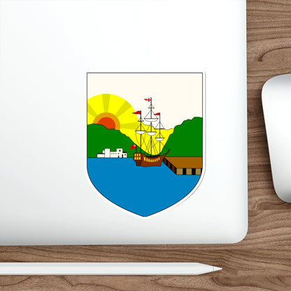 Coat of Arms of Dominica (1909–1961) STICKER Vinyl Die-Cut Decal-The Sticker Space