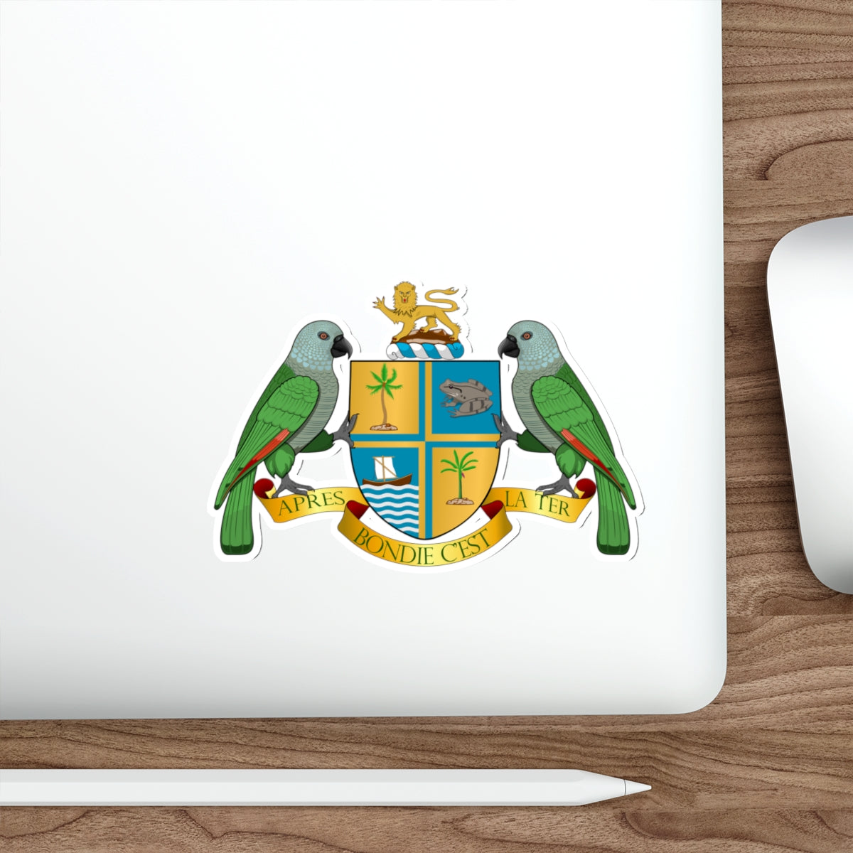 Coat of arms of Dominica STICKER Vinyl Die-Cut Decal-The Sticker Space