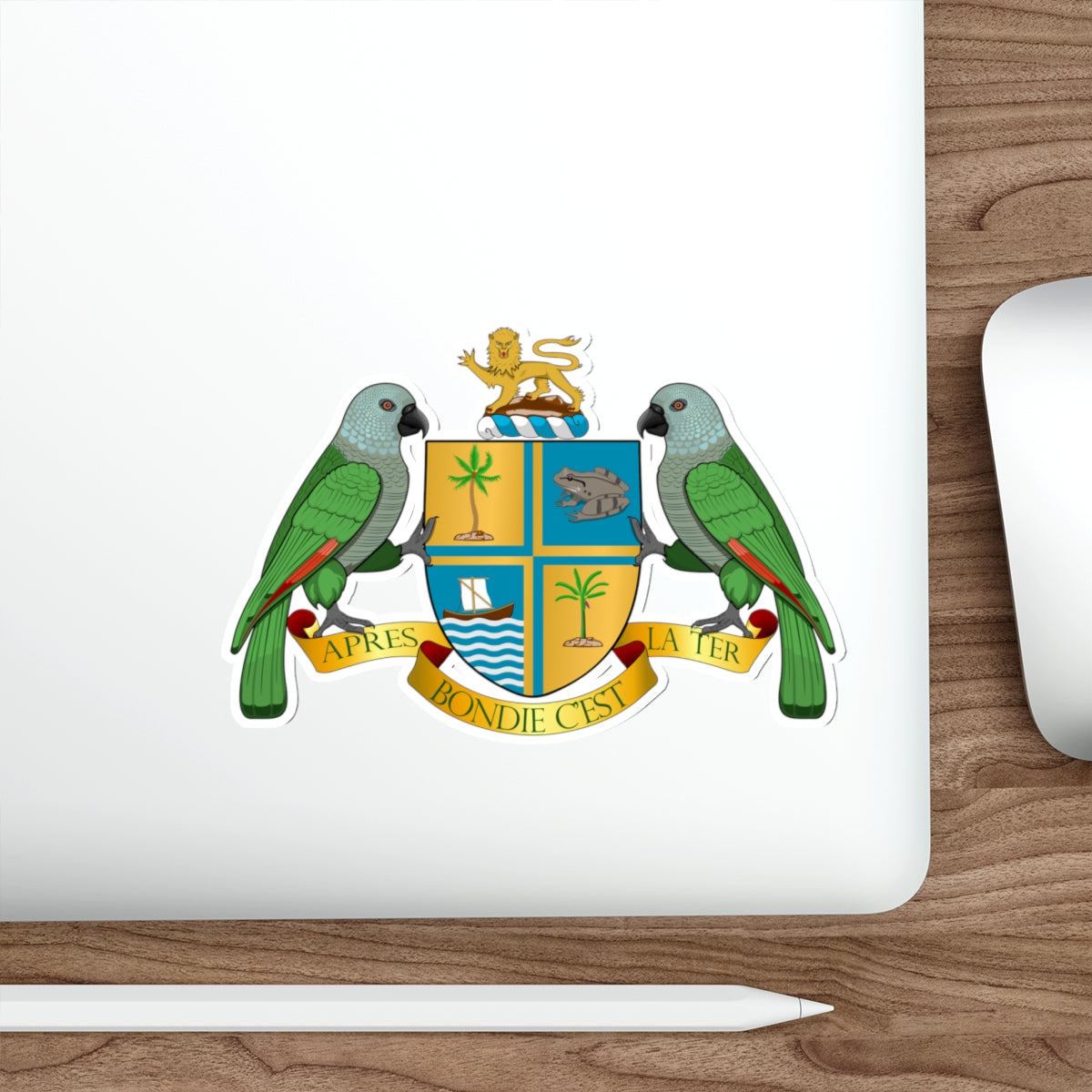 Coat of arms of Dominica STICKER Vinyl Die-Cut Decal-The Sticker Space