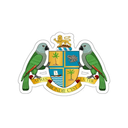 Coat of arms of Dominica STICKER Vinyl Die-Cut Decal 3 Inch - The Sticker Space