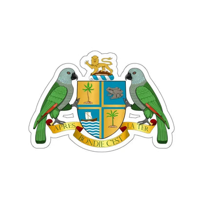 Coat of arms of Dominica STICKER Vinyl Die-Cut Decal 4 Inch - The Sticker Space