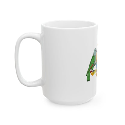 Coat of arms of Dominica - White Coffee Mug