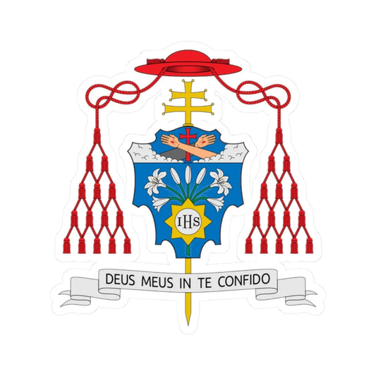 Coat of arms of Dominique Joseph Mathieu cardinal (Iran) (Coat of Arms) STICKER Vinyl Kiss-Cut Decal 2 Inch White - The Sticker Space