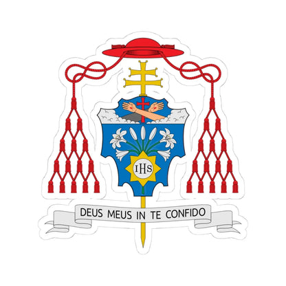 Coat of arms of Dominique Joseph Mathieu cardinal (Iran) (Coat of Arms) STICKER Vinyl Kiss-Cut Decal 4 Inch White - The Sticker Space