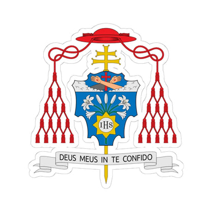 Coat of arms of Dominique Joseph Mathieu cardinal (Iran) (Coat of Arms) STICKER Vinyl Kiss-Cut Decal 6 Inch White - The Sticker Space