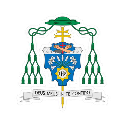 Coat of arms of Dominique Joseph Mathieu (Iran) (Coat of Arms) STICKER Vinyl Kiss-Cut Decal 2 Inch White - The Sticker Space