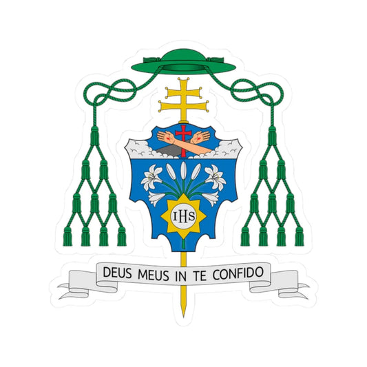 Coat of arms of Dominique Joseph Mathieu (Iran) (Coat of Arms) STICKER Vinyl Kiss-Cut Decal 2 Inch White - The Sticker Space