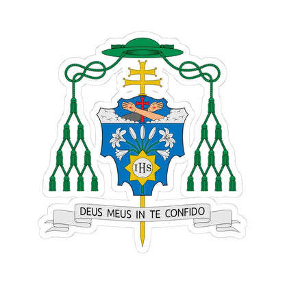 Coat of arms of Dominique Joseph Mathieu (Iran) (Coat of Arms) STICKER Vinyl Kiss-Cut Decal 4 Inch White - The Sticker Space