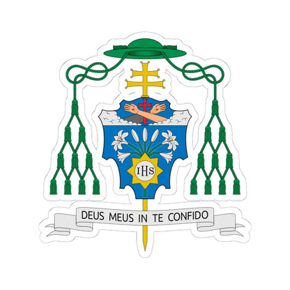 Coat of arms of Dominique Joseph Mathieu (Iran) (Coat of Arms) STICKER Vinyl Kiss-Cut Decal 6 Inch White - The Sticker Space