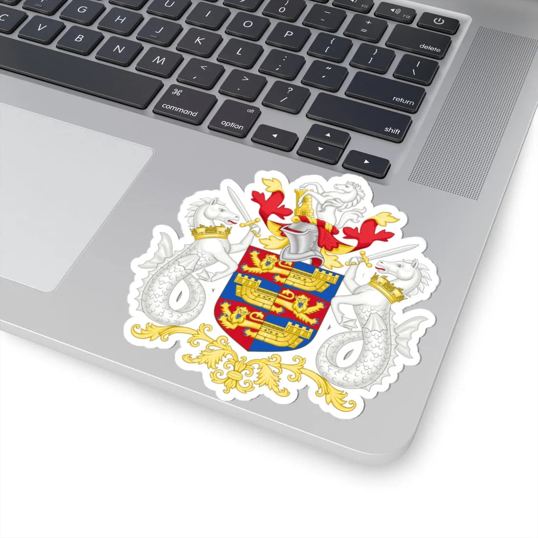 Coat of arms of Dover District Council (England) (Coat of Arms) STICKER Vinyl Kiss-Cut Decal - The Sticker Space