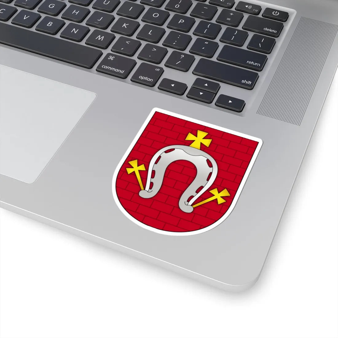 Coat of arms of Drybin (Belarus) (Coat of Arms) STICKER Vinyl Kiss-Cut Decal - The Sticker Space