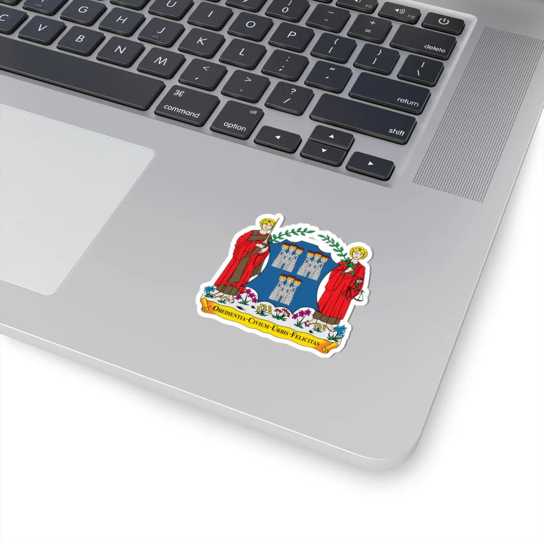 Coat-of-arms-of-Dublin (Ireland) (Coat of Arms) STICKER Vinyl Kiss-Cut Decal - The Sticker Space